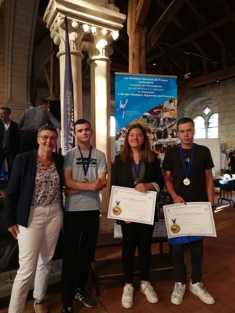 3 Lambertois médaillés « Un des meilleurs apprentis de France 2022 »