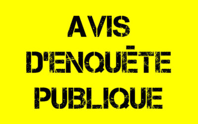 Avis d’enquête publique