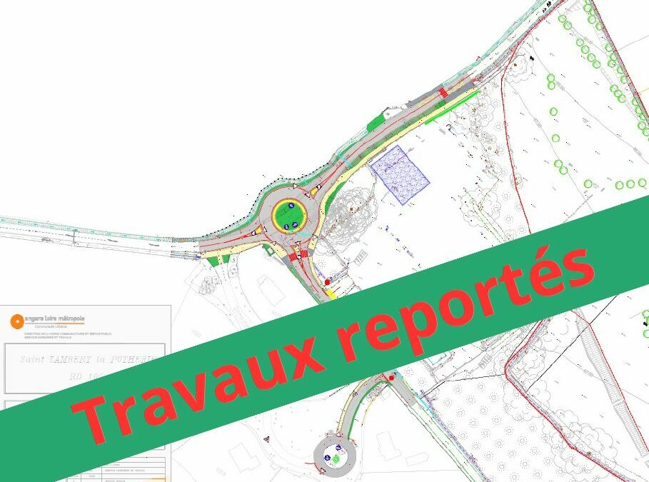 Aménagement RD 105 TRAVAUX REPORTÉS