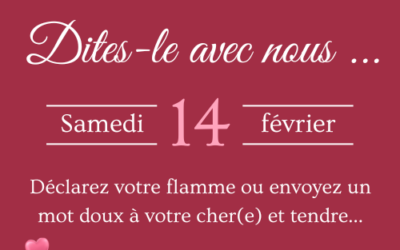 Dites-le avec nous !