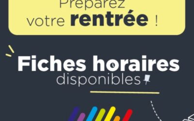 Horaires de bus – Rentrée scolaire 2026-2027