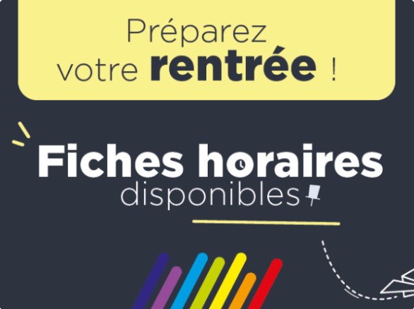 Horaires de bus – Rentrée scolaire 2026-2027